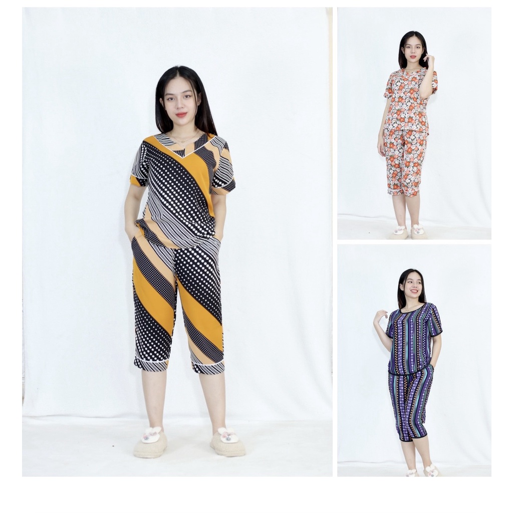 [HÌNH THẬT 100%] XẢ HÀNG SỐC  Bộ đồ lửng cực xinh   - vải lụa cao cấp cao cấp - Cực Kì Sang Chảnh