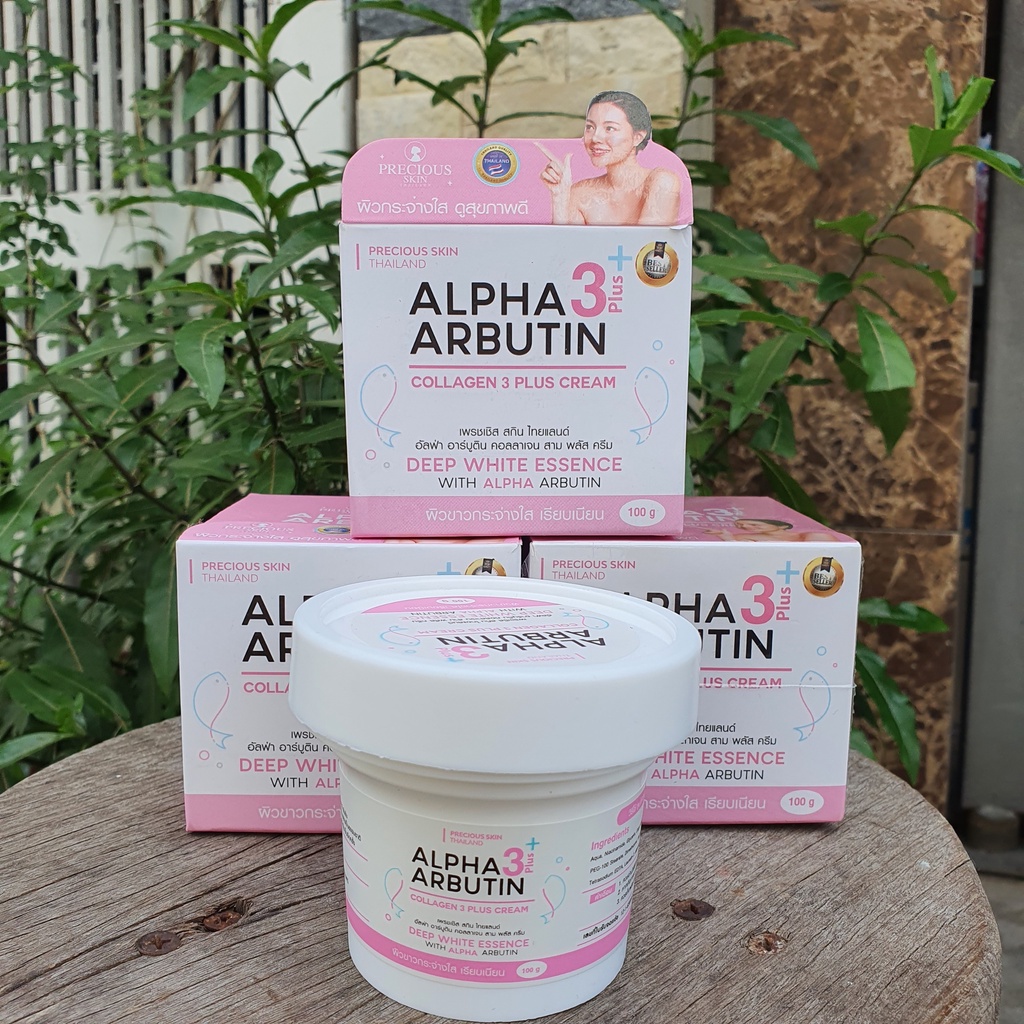 Kem dưỡng trắng da Alpha Arbutin Collagen 3+ Plus 100ml