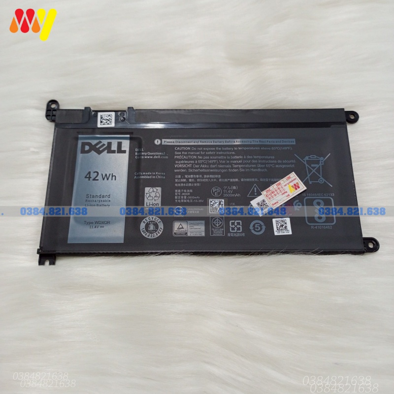 Pin Laptop Dell Inspiron 13-5000 13-7000 3481 3580 3581 3593 7378  Y3F7Y 3CRH3 T2JX4 WDX0R P66f NEW 100%