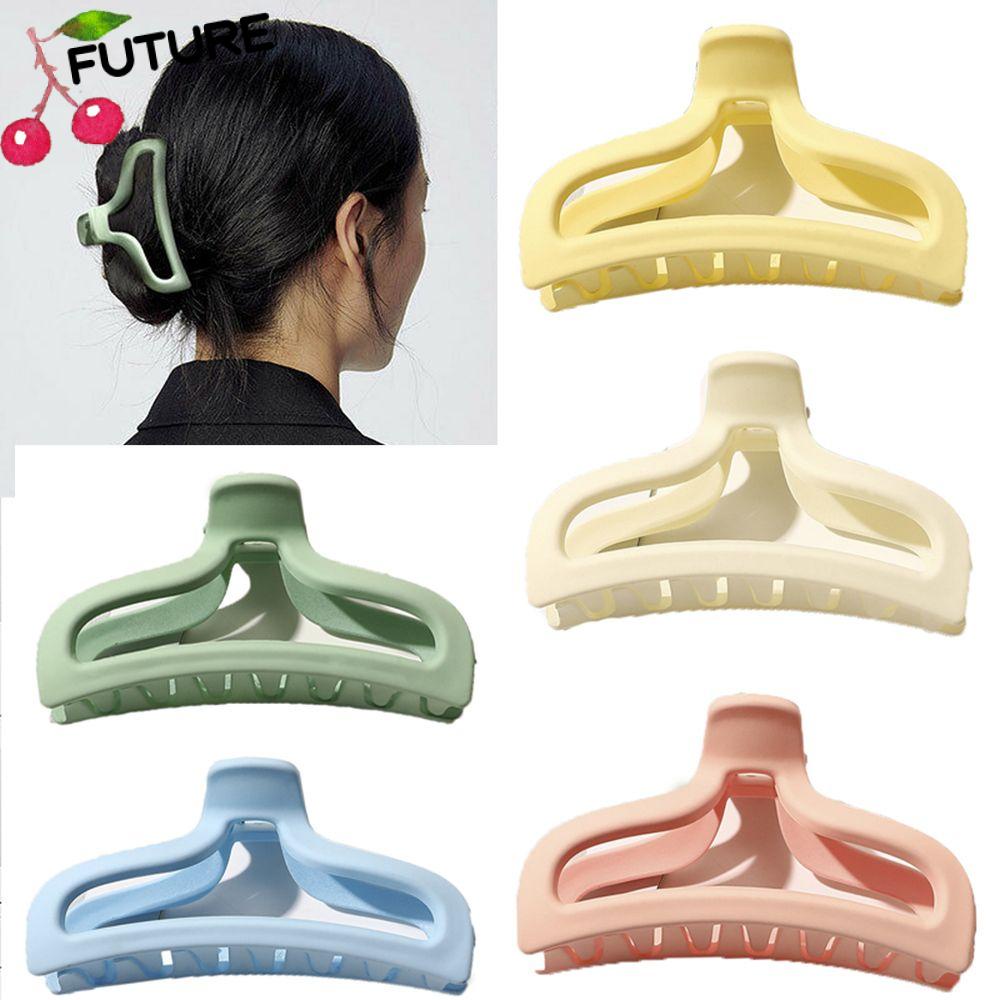 FUTURE Hollow Out Hair Claws Hair Clips Hair Clamps Hairdressing 5 Colors Styling Tools Hairpins Matte Salon/Multicolor