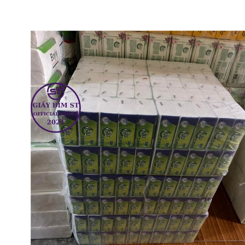 Giấy ăn rút lụa OSIU 3 lớp x 300 tờ  cao cấp bỏ túi du lịch
