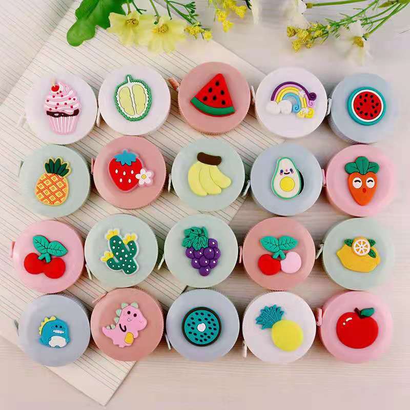 Thước dây mini thu gọn vào được thiết kế họa tiết xinh xắn dễ thương 150 cm/ 60 inch