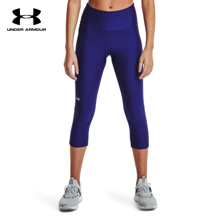 Quần legging thể thao nữ Under Armour HeatGear® Armour No-Slip Waistband Capris - 1365334-415