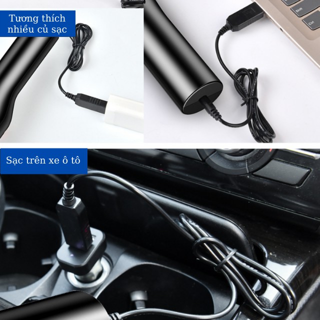 [HÚT MẠNH 5500PA] Máy Hút Bụi Cầm Tay Mini Không Dây Hút Bụi Oto Xe Hơi Ô tô, Nhà Cửa Nhiều Đầu Nối SN-6103 | BigBuy360 - bigbuy360.vn