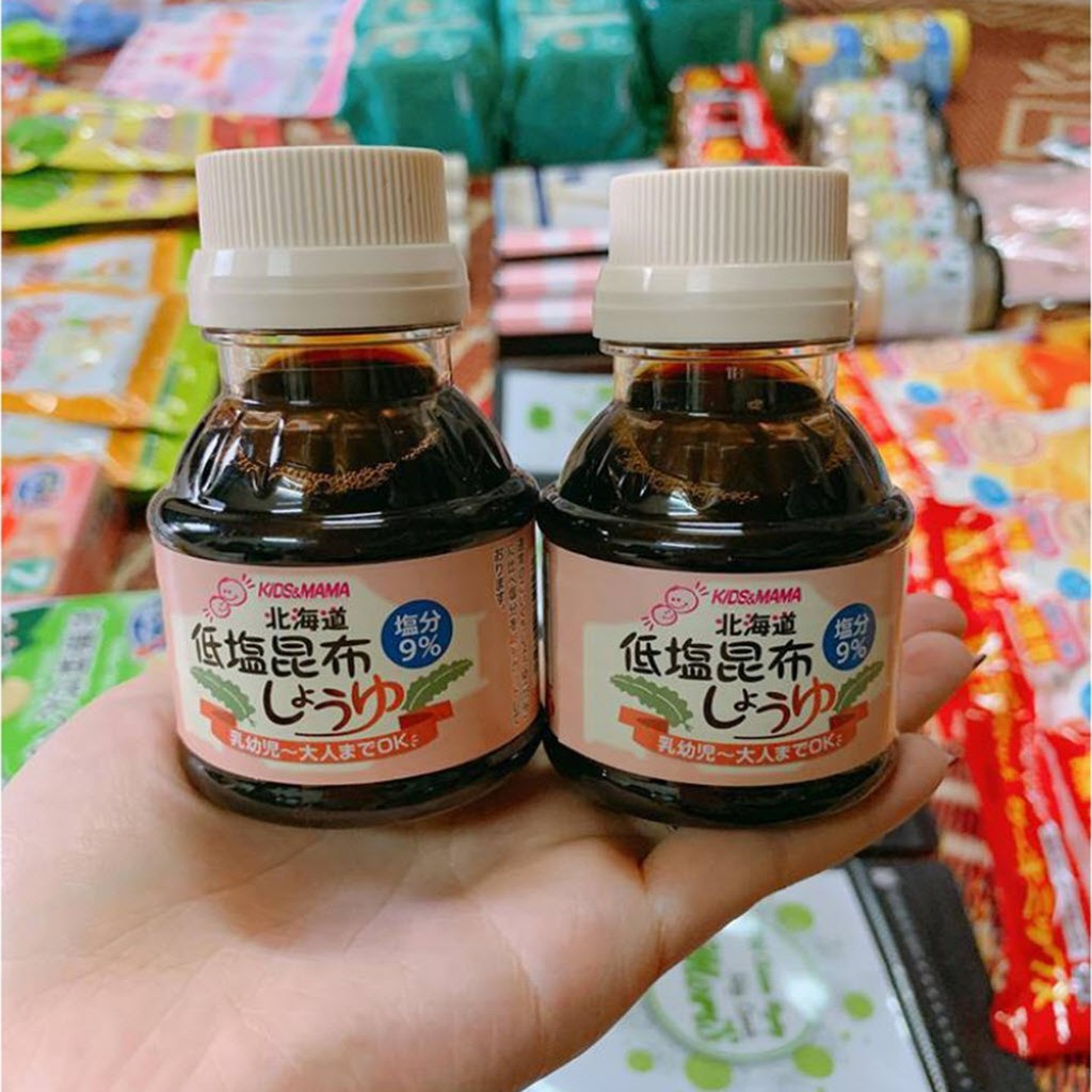 Nước tương tảo bẹ Kids and Mama Nhật Bản chai 100ml