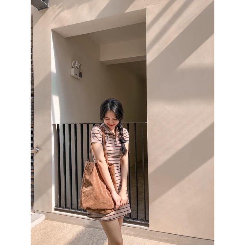 Đầm thun gân POLO NECK DRESS | BigBuy360 - bigbuy360.vn