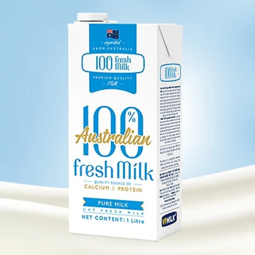 Sữa tươi tiệt trùng VPMilk Fresh  Australian Milk không đường 1 lít