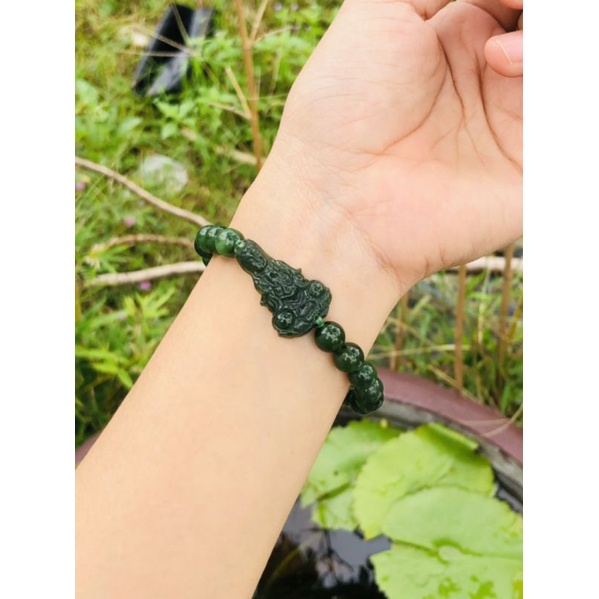 Vòng tay mix quan_âm ngọc_bích 8li