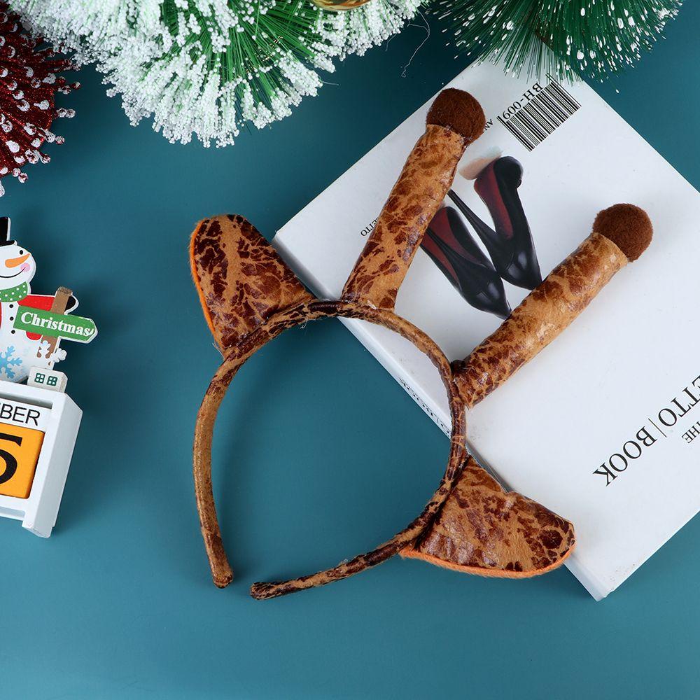 Băng Đô Cài Tóc Hình Sừng Hươu Hoạt Hình Đáng Yêu Thời Trang Dành Cho Tiệc Hóa Trang