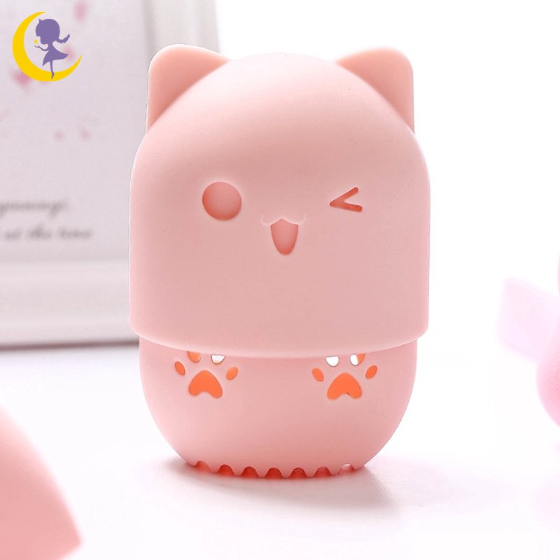 Giá Đỡ Mút Trang Điểm Bằng Silicon Mềm Nhỏ Gọn Tiện Lợi