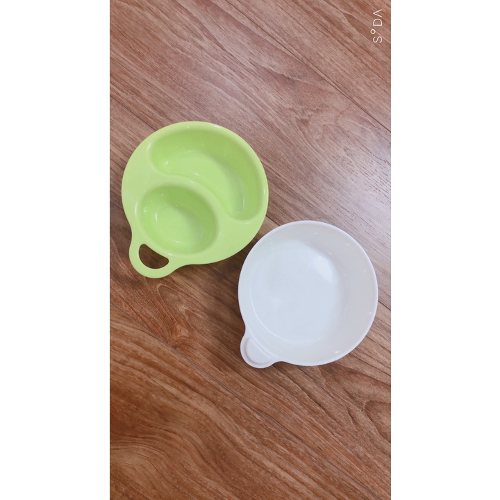 Bát ăn dặm 2 ngăn Paku Inomata Nhật cho bé (đáy có thể tháo rời thành bát) FREE SHIP GIÁ SỐC