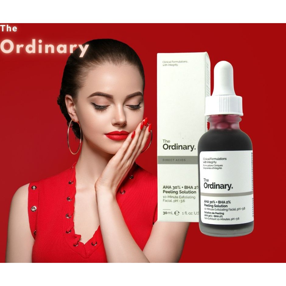 Tẩy da chết hóa học The Ordinary AHA 30% + BHA 2% Peeling Solution