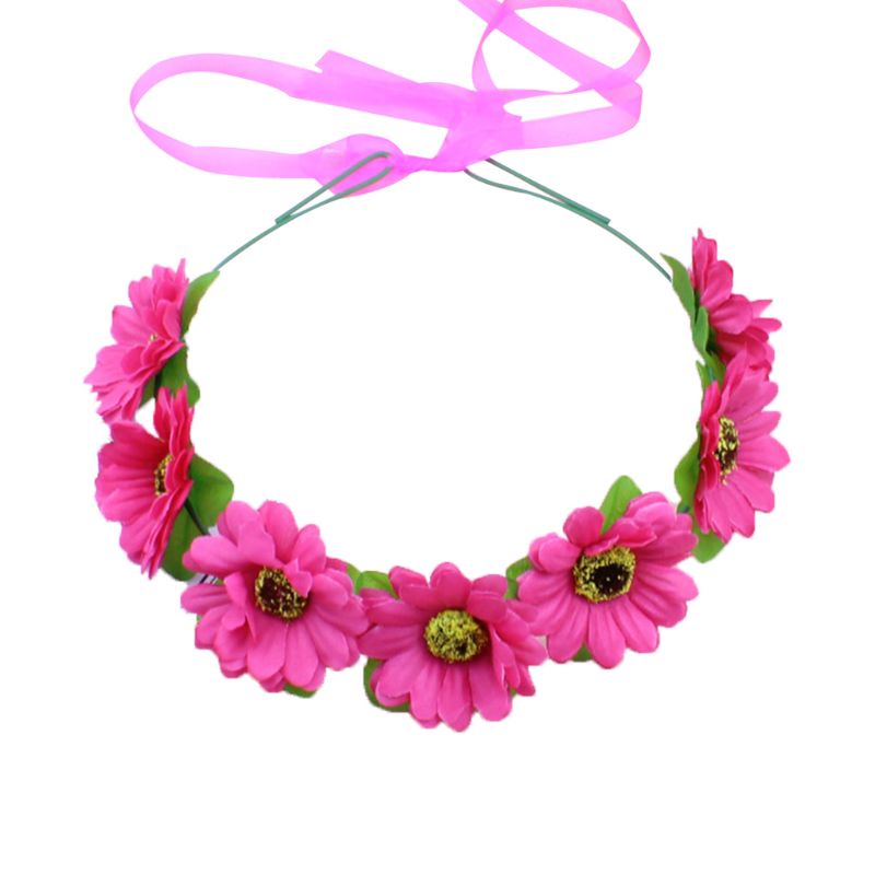 Băng Đô Hoa Hướng Dương Nhân Tạo Nhiều Lớp Phong Cách Hàn Quốc 8 Màu Lựa Chọn YOUYO