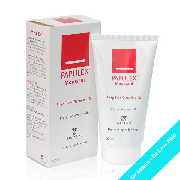 Gel Rửa Mặt Không Chứa Xà Phòng PAPULEX MOUSSANT SOAP FREE CLEANSING GEL