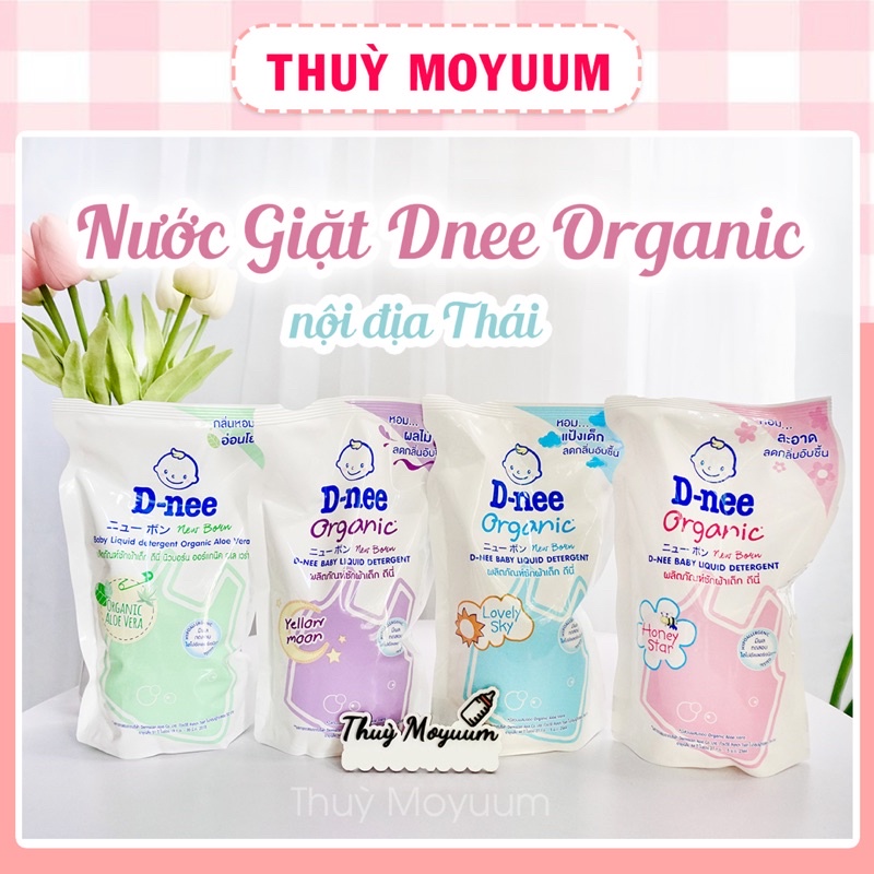 [Mã SMKB151 giảm 10% đơn 500.000Đ] Nước giặt Dnee Organic hàng nội địa Thái Lan cho bé( Túi 600ml)