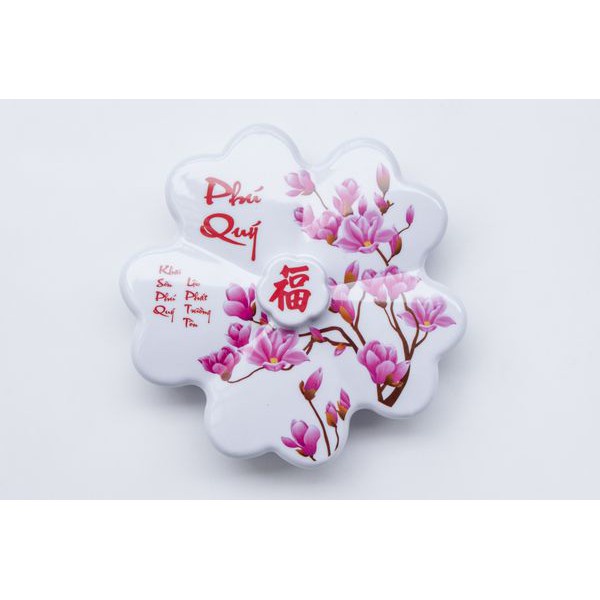 [Giá Sỉ] Hộp Khay Mứt Hoa Mai Màu Trắng Fataco Sản Xuất Việt Nam