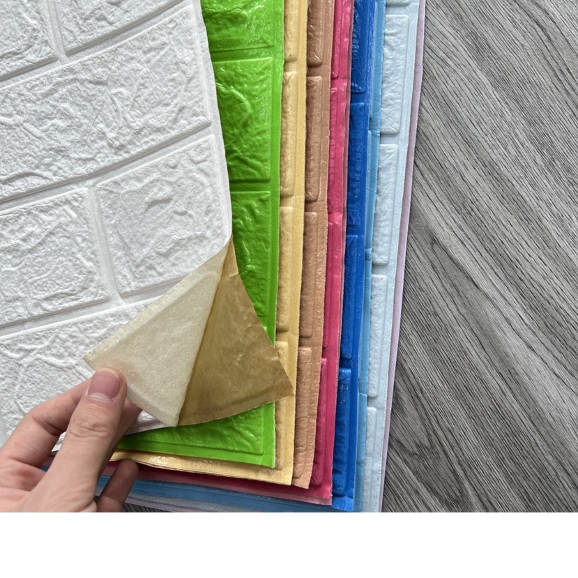 Miếng giấy dán tường bằng xốp giả gạch trang trí phòng kích thước 70cm x 77cm | BigBuy360 - bigbuy360.vn
