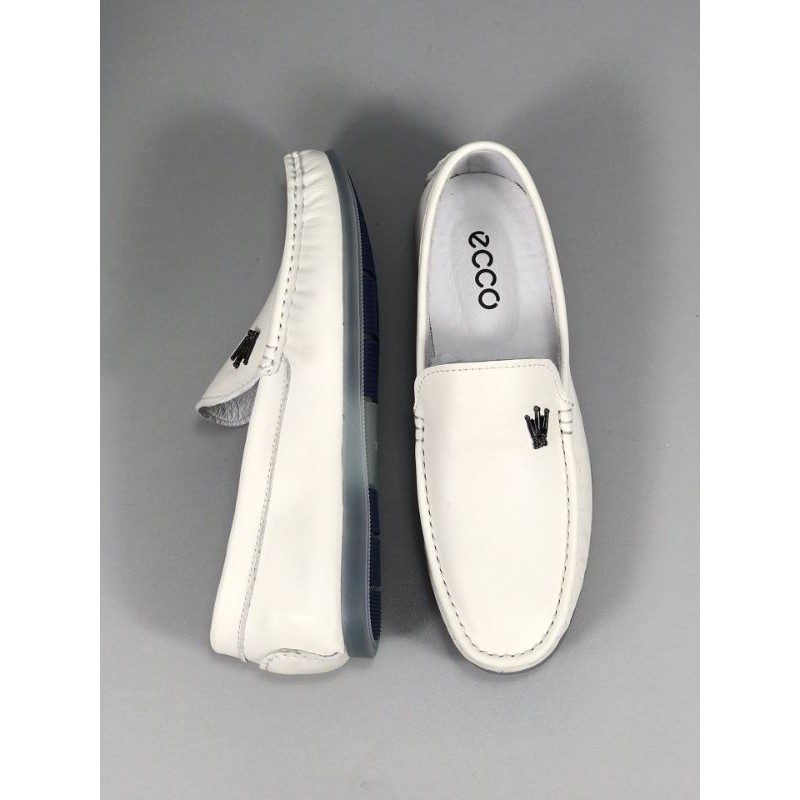 Giày lười da nam mũi vuông đế dẻo ECCO 2021