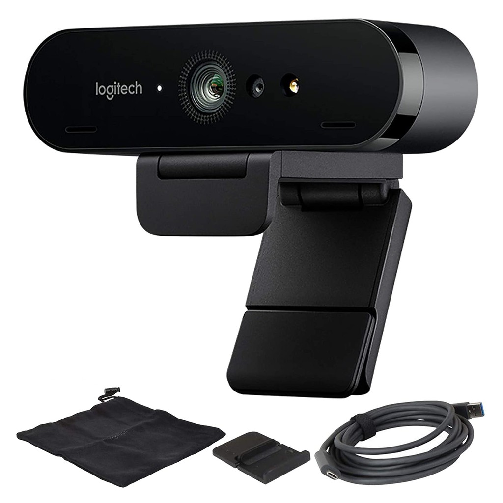 Webcam Logitech C1000e độ phân giải Ultra HD 4K cao cấp hỗ trợ Windows Hello - Webcam Logitech Brio 4K PRO