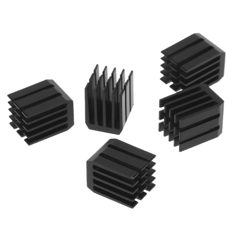 5Pcs/Set 9*9*12mm Aluminum Cooling Heat Sink Chip RAM Radiator Heatsink Cooler