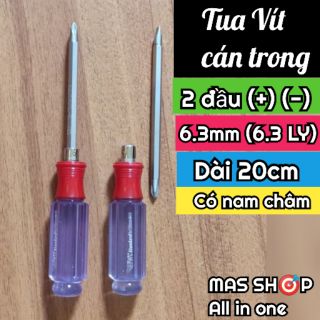 Tua vít cán trong 2 đầu 6.3mm (1Tất)