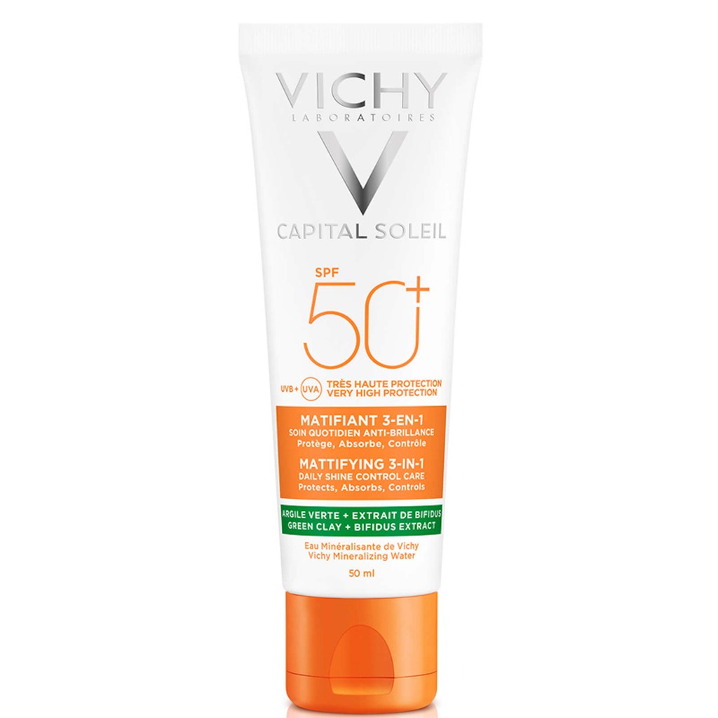 Kem Chống Nắng Không Gây Nhờn Rít Không Màu SPF50 Vichy Capital Soleil 50ml