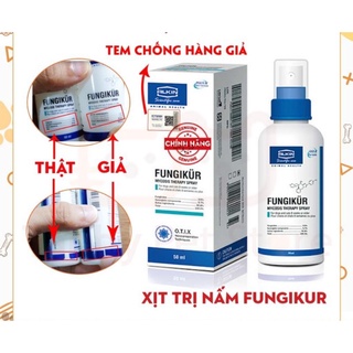  Thuốc xịt nấm da FUNGIKUR 50ml- hàng chuẩn công ty mùi thơm 