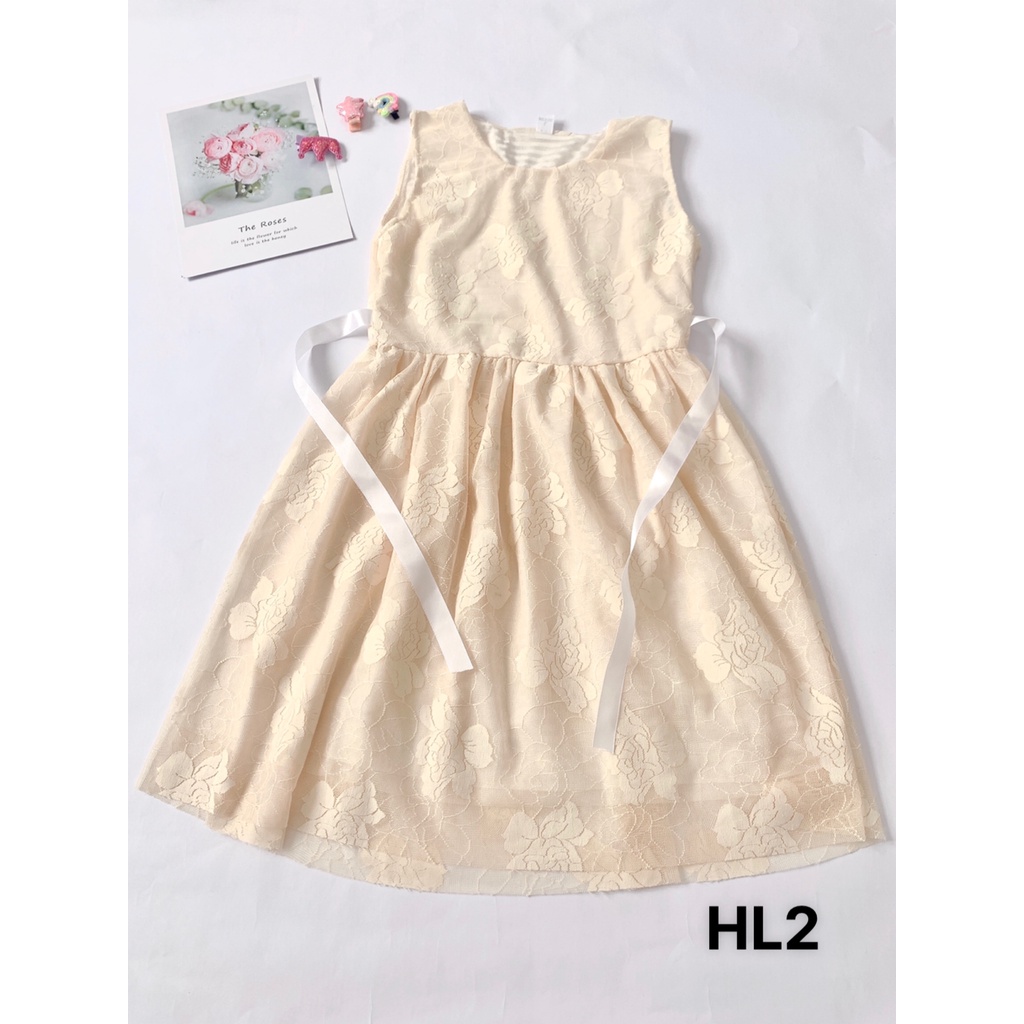 [XẢ KHO] Váy cho bé gái màu hè babydoll chất vải chiffon Sunkid HL nhiều màu size trẻ em 5-10 tuổi