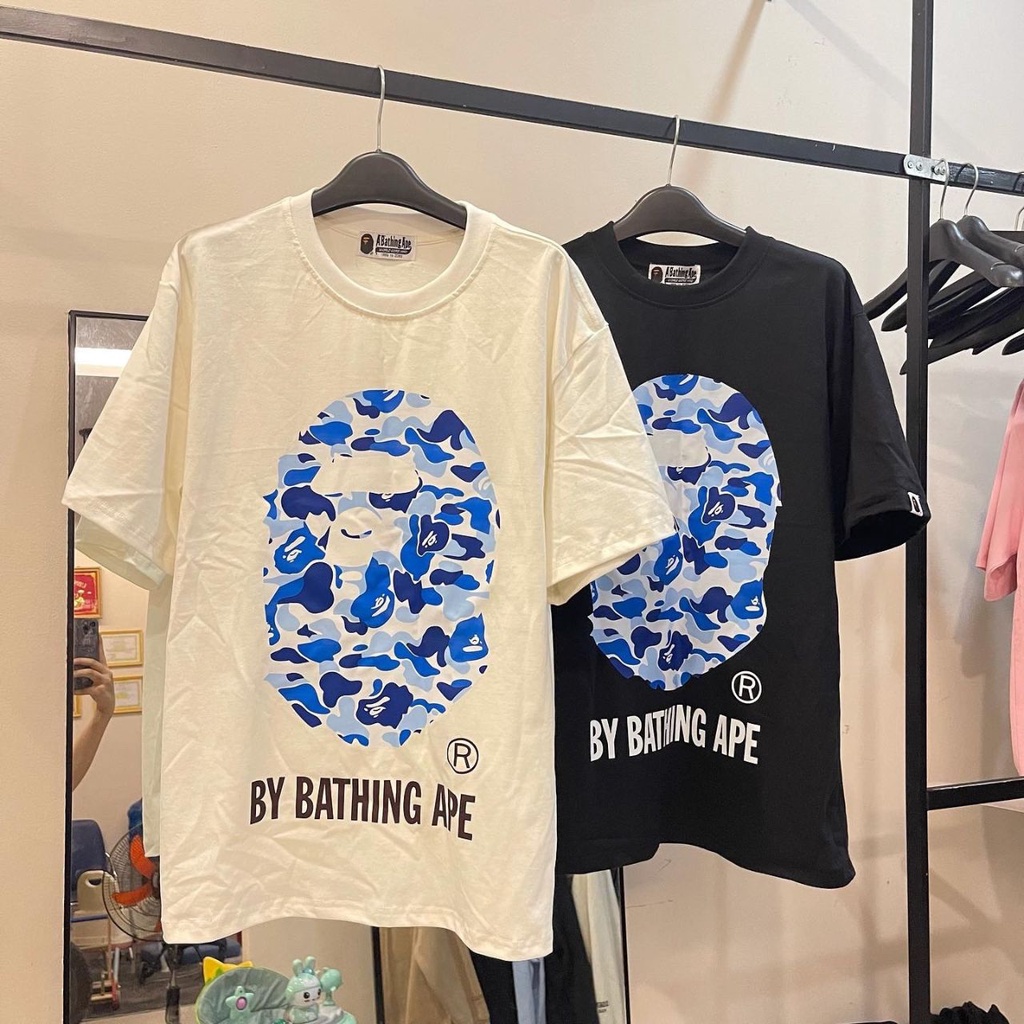 [Best Quality]Áo Thun Bape, Áo Thun Cộc Tay In Hình Bape Nam Và Nữ Hàng Cao Cấp 100% Cotton Full Tag,Túi Bọc Bape