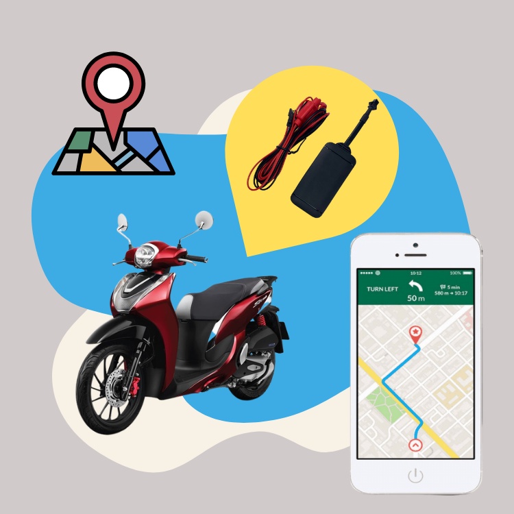 Thiết bị định vị xe máy Vt02F mới bắt sóng 4G cập nhật nhanh nhạy báo vị trí và hành trình chính xác cảnh báo di chuyển