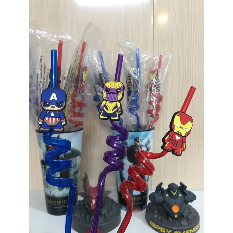 (3 cái) Ống Hút Avengers - CGV dài 32cm