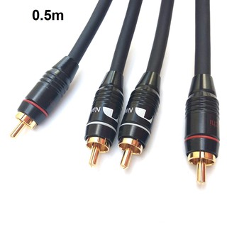 Dây AV audio cao cấp Nakimichi Dây AV Japan cặp 2 sợi dài  0.5met1met