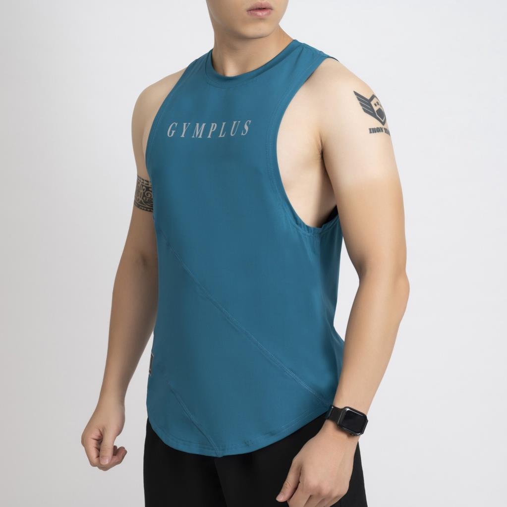 Áo ba lỗ gym thể thao tanktop Gymplus khoét nách,áo tập gym thể thao dành cho nam 🥇