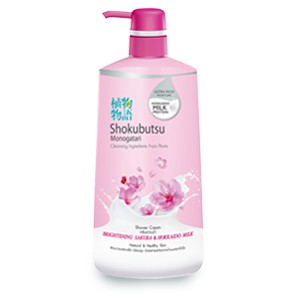 Sữa tắm Shokubutsu Brightening Sakura &amp; Hokkaido Milk (500ml)