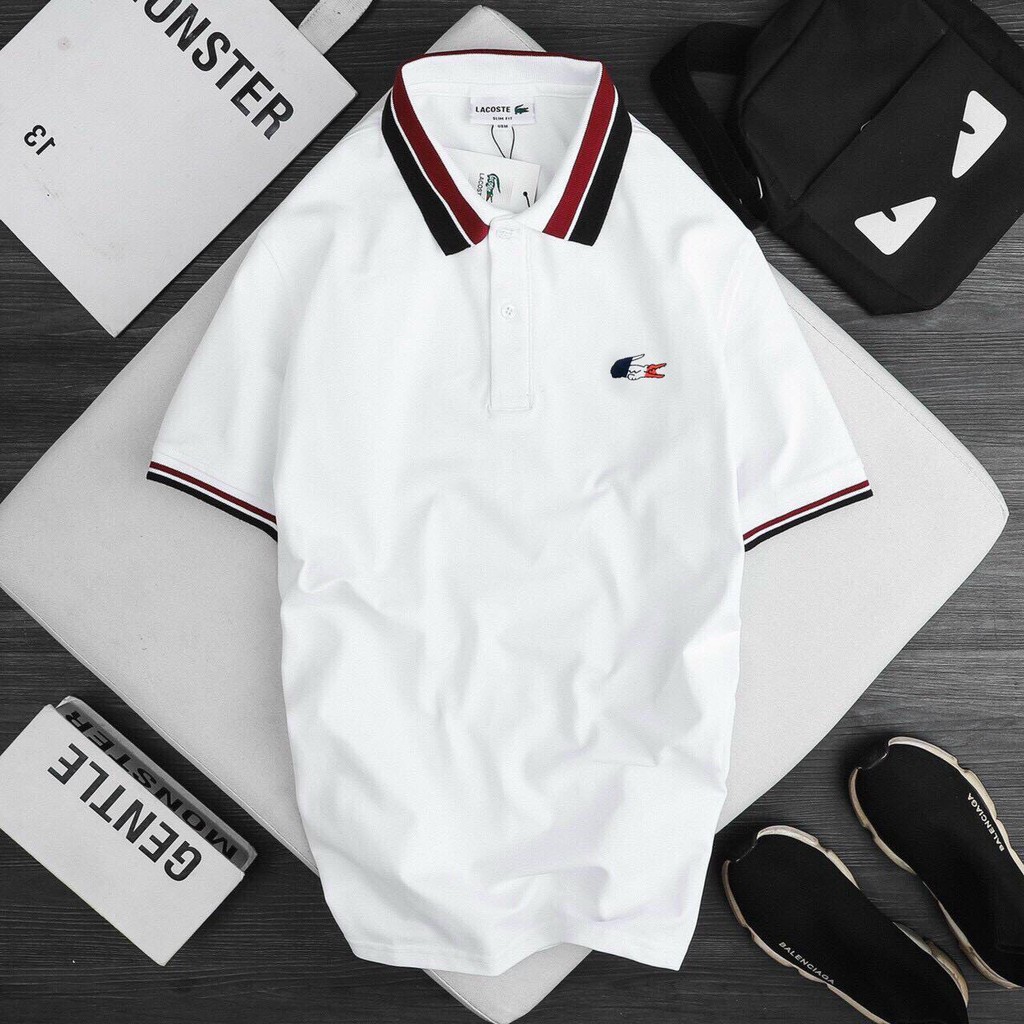 [VNXK] Áo POLO Nam LACOSTE Cá Sấu Cotton