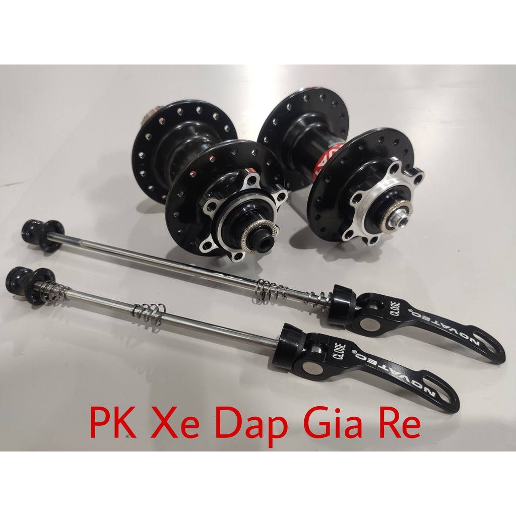 Bộ MOAY Ơ  xe đạp NOVATEC D041/D042SB - 28, 32 lỗ chạy bạc đạn, phanh đãi, líp thả 8, 9, 10, 11