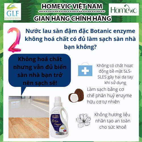 Lau sàn đậm đặc Botanic enzyme 1.5L