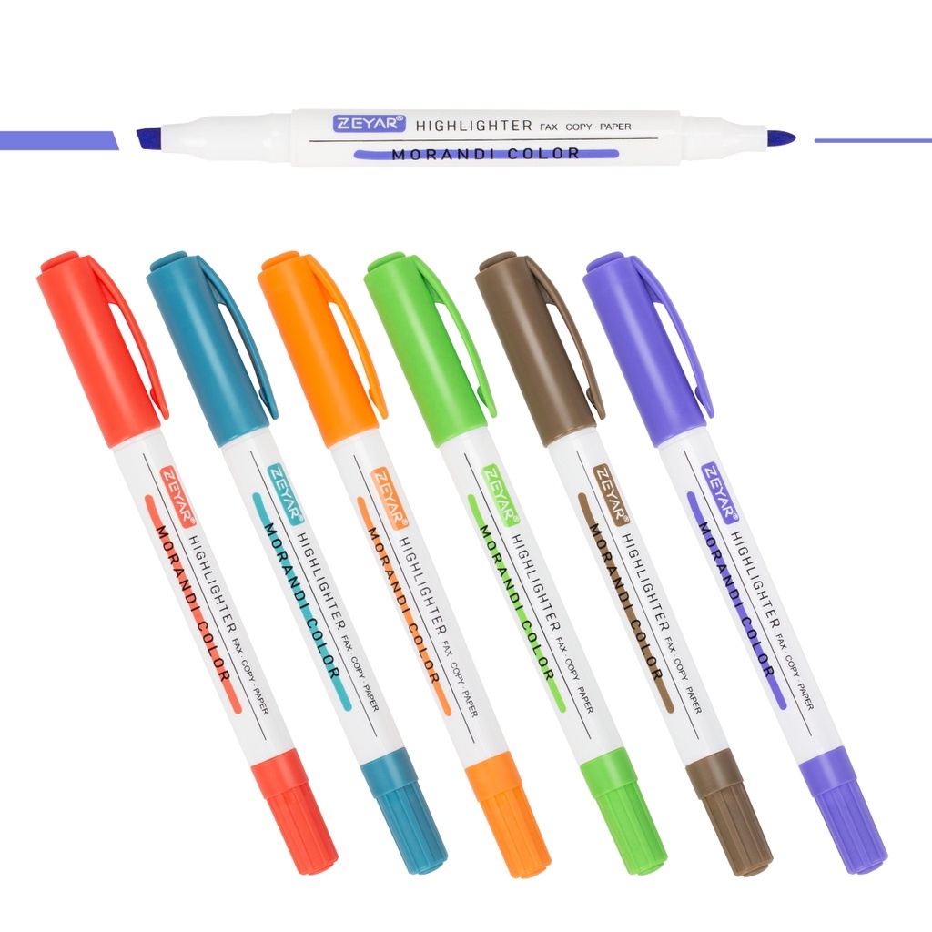 Bút dạ quang 6 màu dễ thương độc đáo