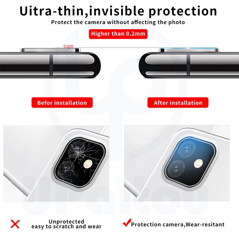 iPhone 12 Mini SE 2020 11 Pro XS Max XR XS X 6 6S 7 8 Plus Kính cường lực bảo vệ camera cho