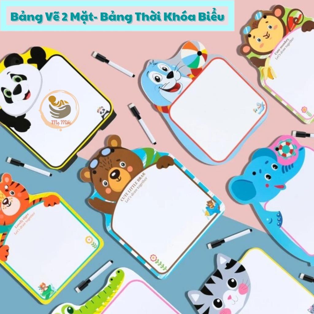 Bảng Vẽ 2 Mặt Có Thời Khóa Biểu Tiện Ích Hình Thú Dễ Thương Cho Bé Tăng Khả Năng Sáng Tạo Shop Bố Mốc