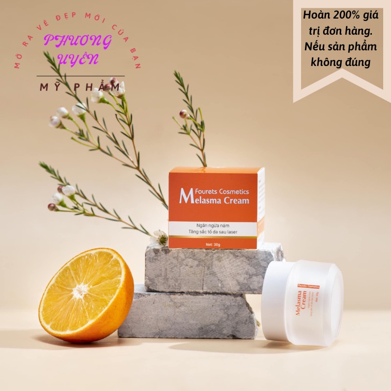 Kem Ngừa Thâm Nám 30g ⚡CHÍNH HÃNG⚡ Melasma Cream Giúp Làm Mờ Thâm Nám Ngăn Ngừa Lão Hóa Giúp Da Đều Màu