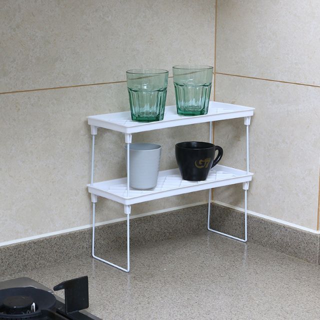 Kệ để đồ có chân gấp gọn dùng đa năng trong nhà bếp, nhà tắm( có size) A5