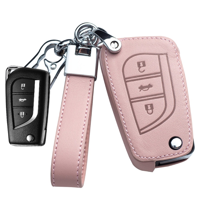 Bao Da Bảo Vệ Chìa Khóa Điều Khiển Từ Xa Cho Xe Hơi C-HR CHR Camry