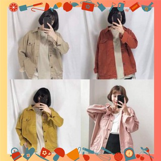 Áo Khoác Jean Kaki Nữ 6 Màu Uniex Uni Đẹp Cao Cấp Chuẩn Hàng Bán Shop