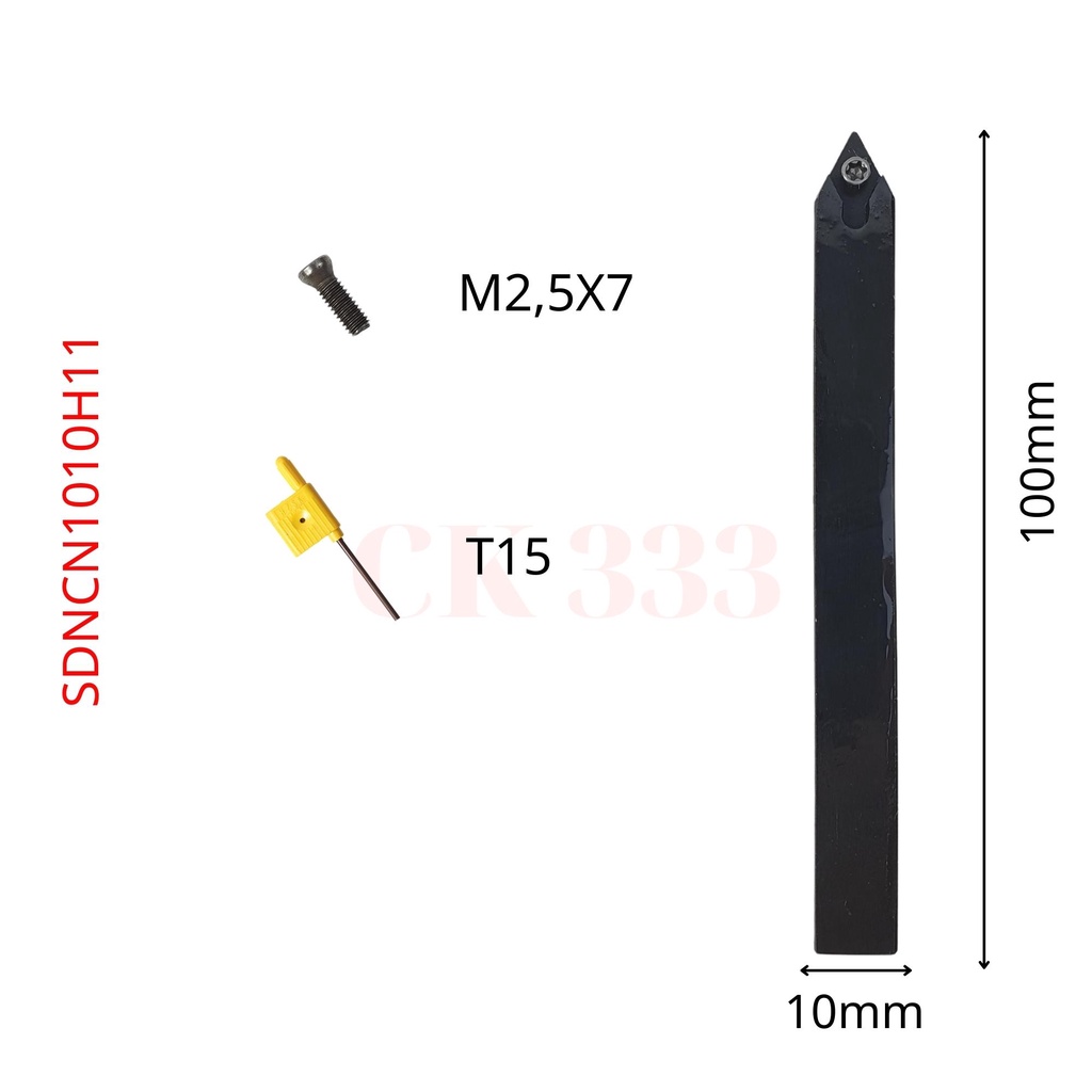 CÁN DAO TIỆN MÁY CNC MINI 10 12 16 SDNCN1010H07 SDNCN1212H07 SDNCN1616H07 TIỆN GÓC 62 ĐỘ LẮP MẢNH DC07