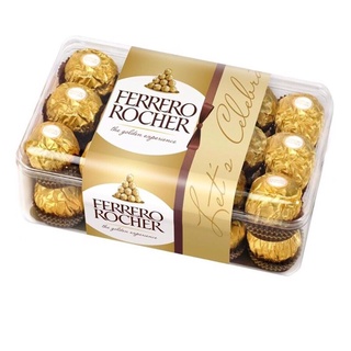 Socola Ferrero Rocher Fine Hazelnut Chocolate của Italia hộp 30 viên trọng lượng 375gr, date 09/24