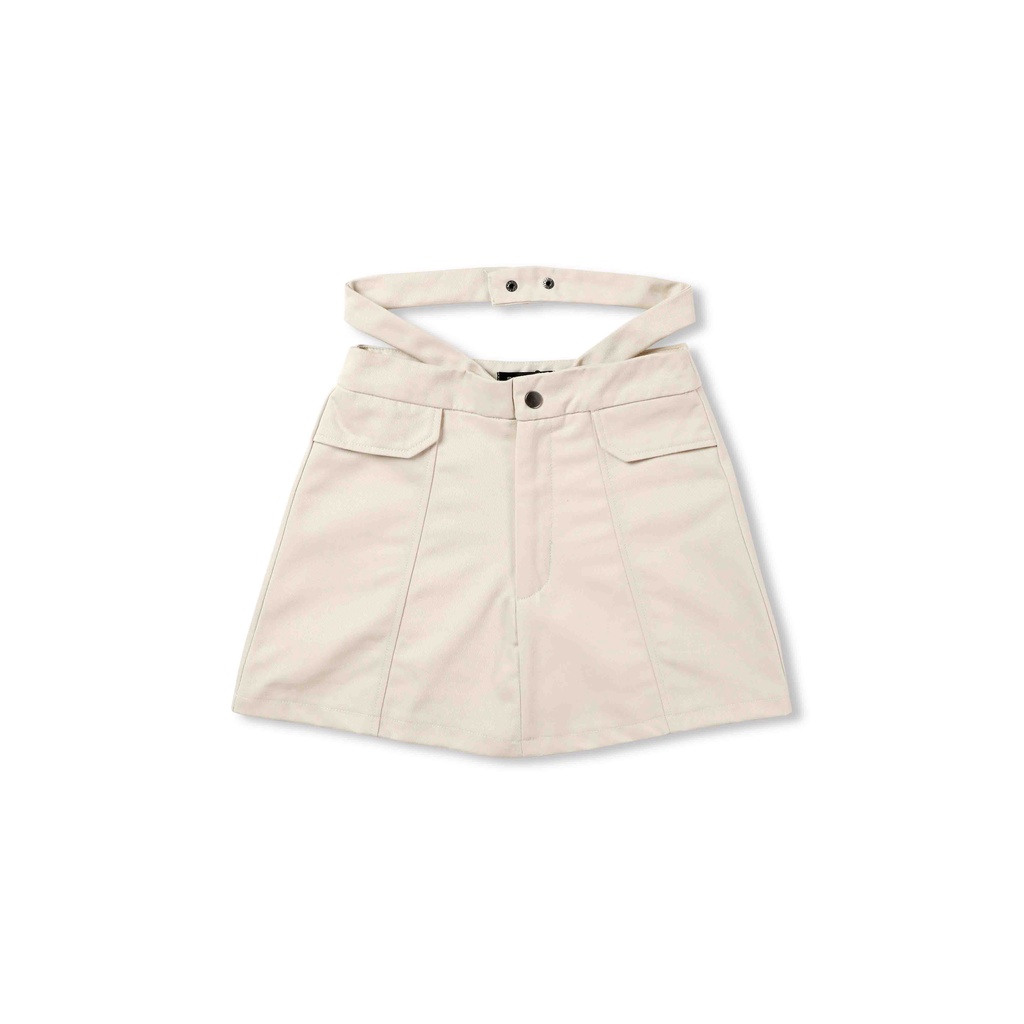 Chân Váy Nữ Kaki Loose Waist Band , Chất Kaki Thoải Mái , WV000091 ,SOMEHOW