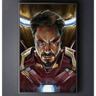 TRANH CANVAS SIÊU ANH HÙNG MARVEL treo tường in theo yêu cầu - người sắt IRON MAN 16