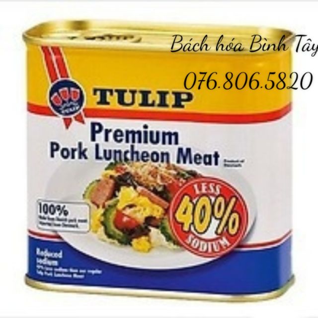 Thịt Hộp Tulip Pork Luncheon Meat