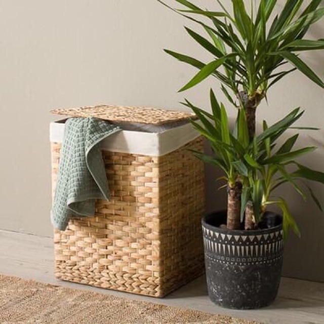 Sọt, thùng đựng quần áo bằng lục bình, cói ,.. mã 276